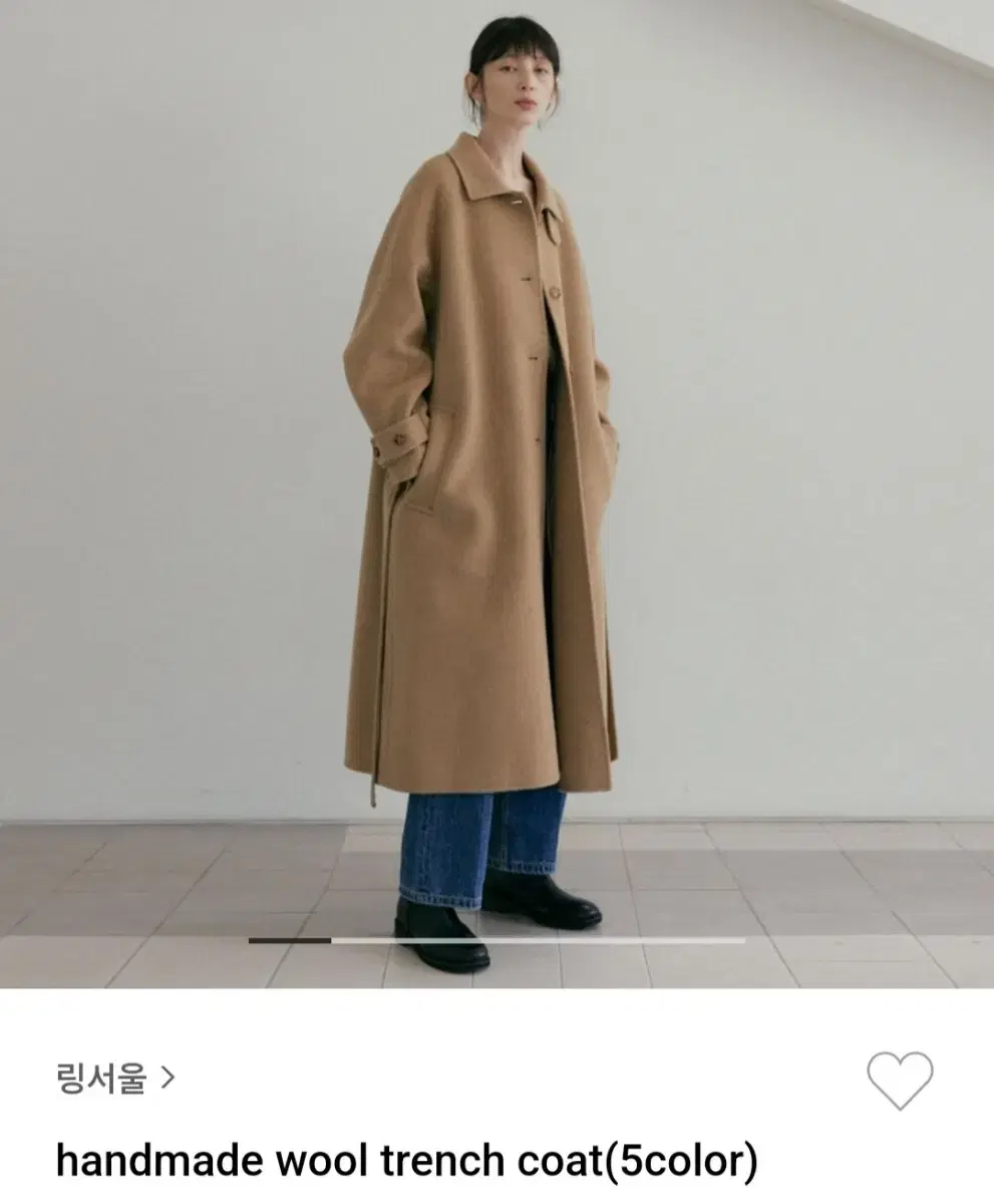 handmade wool trench coat (Camel/s)